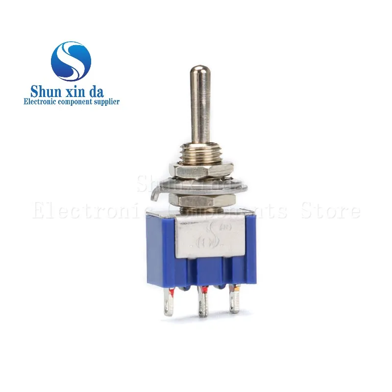 5PCS MTS-102 Rocker Switch SPDT DPDT Toggle Switch 5A 6A 125V Self-Reset Switch 3A 250 AC 3 6PIN ON-ON ON-OFF-ON Starting Switch