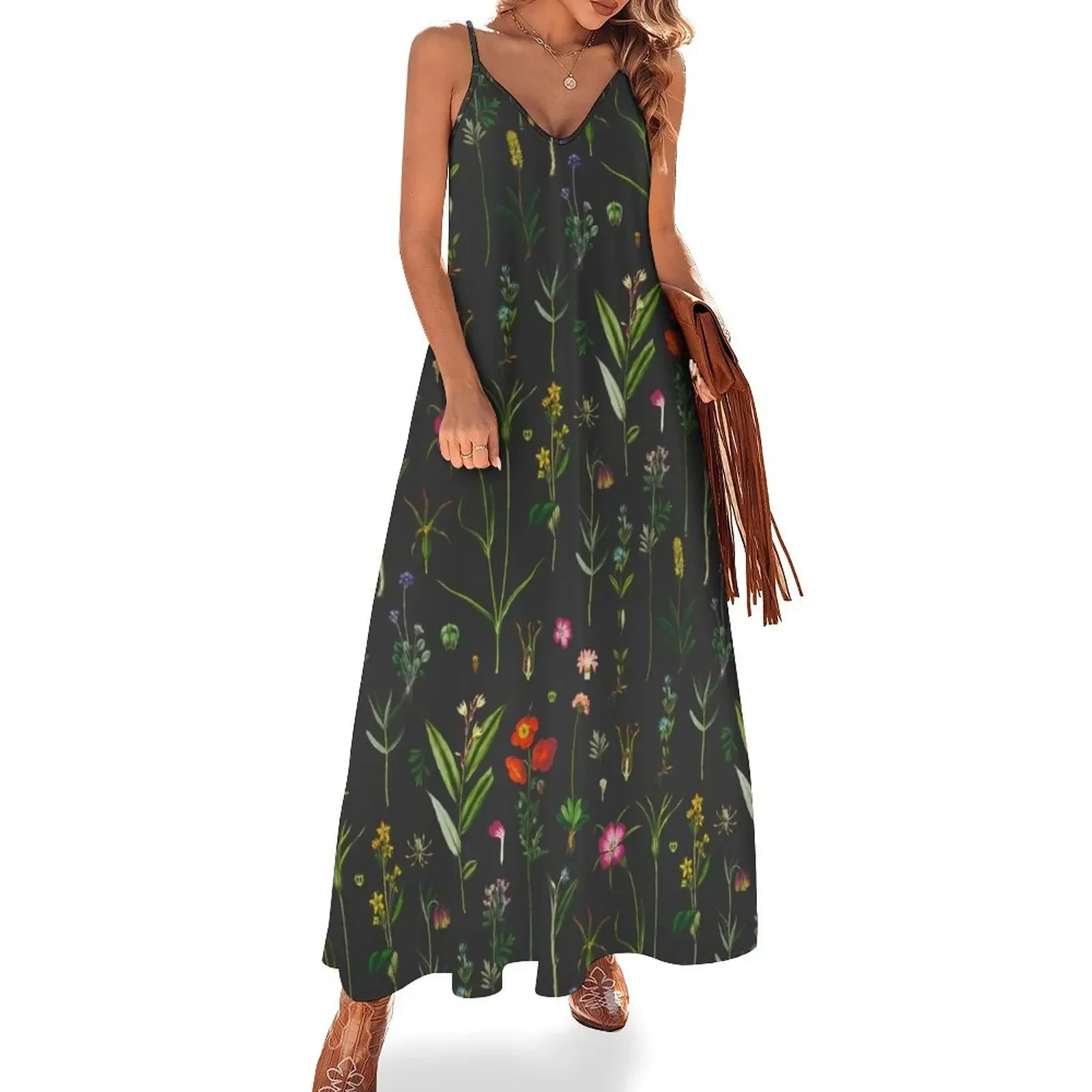 

Vintage Botanicals Sleeveless Dress long sleeve dress fairy dress summer 2025 women dresses ladies 2025 summer