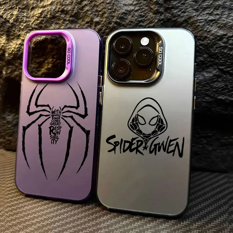 

Spider Gwen Marvel Coque For Apple iPhone 17 Air 16e 16 14 15 13 11 Pro Max Plus 12 MINI 17 Pro Shockproof Case Soft Phone Cover