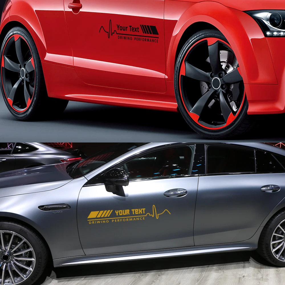 DIY Driving Performance Car Stickers Personalized Custom Text Body Side Vinyl Decor Decal Creative Decaration Auto Accessories