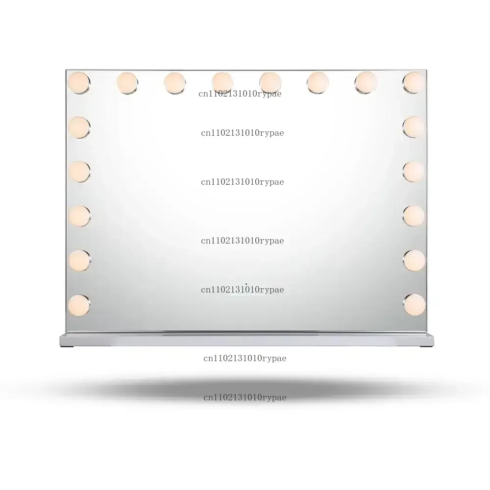 Vanity Mirror For Makeup With Speaker Extra Large Hollywood Lighted Mirror With 18 Dimming LED Bulbs Smart Tabletop