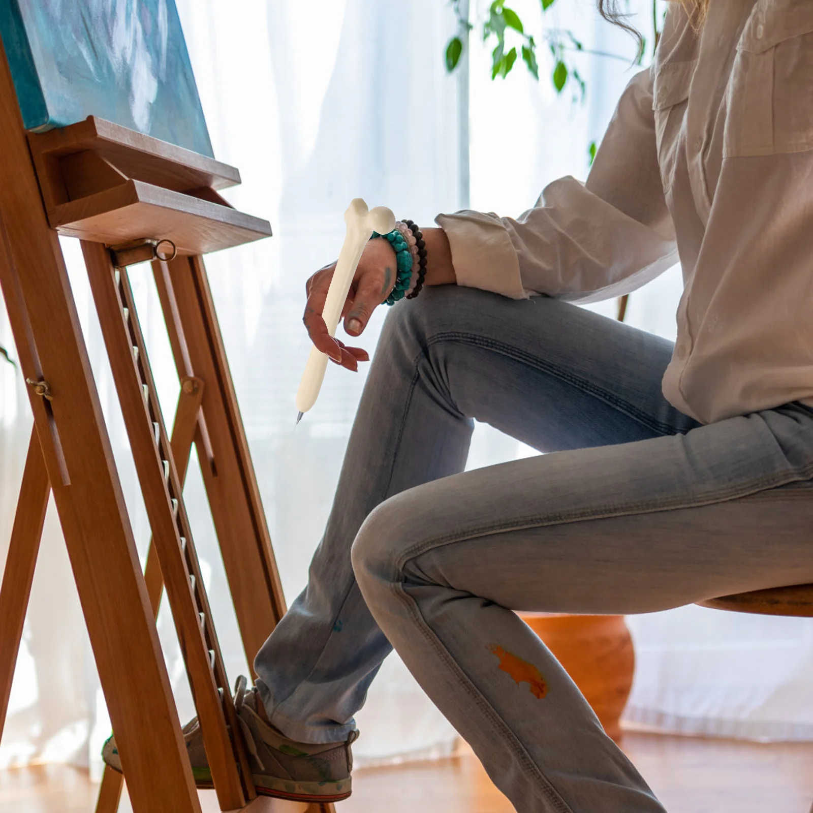 

8 шт. шариковые ручки с костяным дизайном, изысканное качество изготовления, длительный срок службы, идеальные детали, декоративные подарки, готические офисные принадлежности