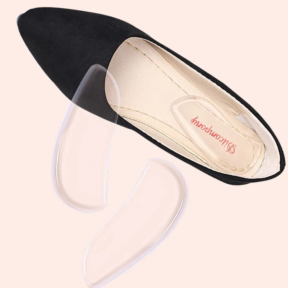 

4 Pairs Shoe Pads Orthopedic Cushion Orthotic Feet Work Boot Insoles Flat Correcting Transparent