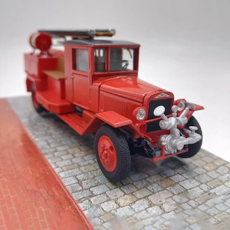 Diecast Original 1:43 escala motor de bomberos Nm3-7 aleación simulación coche modelo colección decoración juguete para regalo exhibición de recuerdo