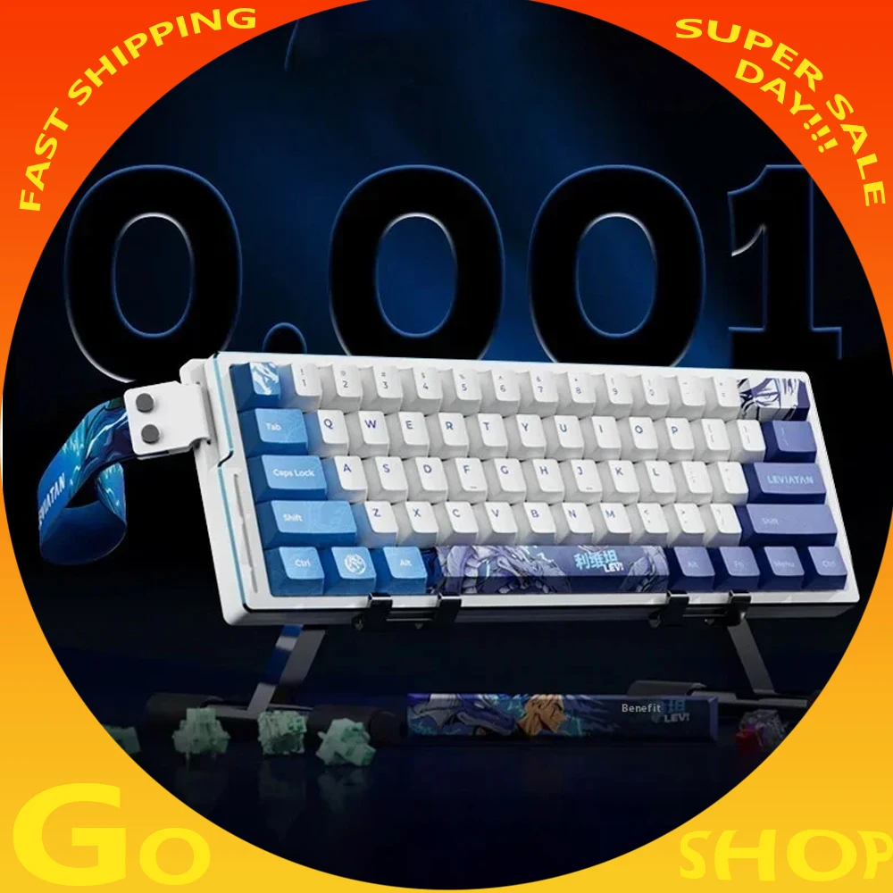

ATK EDGE 63HE Клавиатура с магнитным переключателем 8K Скорость покатания из алюминиевого сплава с возможностью горячей замены RGB RT 0,01 мм Удобная подарочная игровая клавиатура