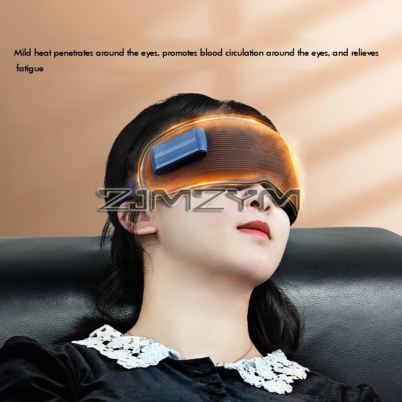 Hot Compress Eye Mask Blackout Waterproof Fabric Heating Eye Mask Relaxation Soothing Sleep 3D Thermostatic Eye Mask