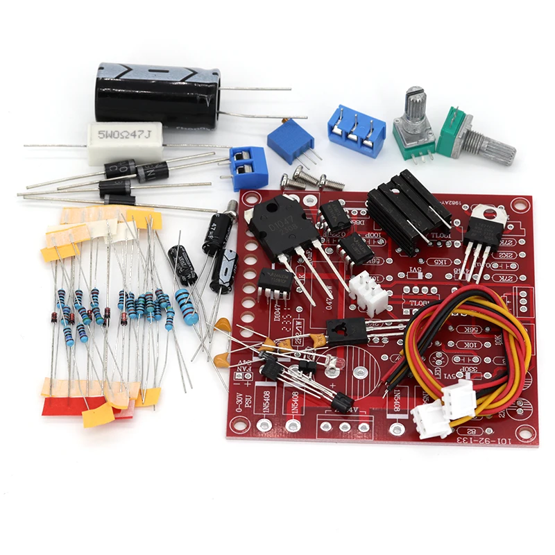 0-30V 2mA-3A DC Regulated Power Supply DIY Kit Continuously Adjustable Current Limiting Protection Voltage Regulator Set