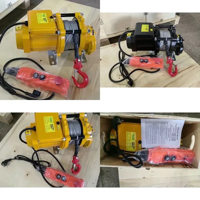 2026 Fast Electric Winch 220v 60hz.400 kg Mini Winch with 30 Meter 60 Meter Wire Electric Hoist for Pulling and Suspending
