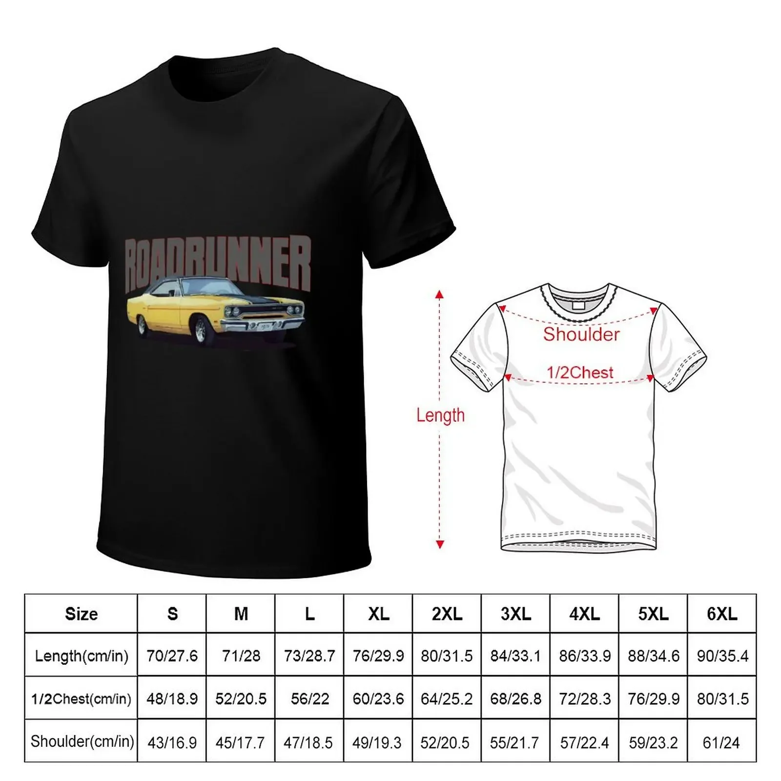 Yellow Roadrunner T-Shirt graphic t shirt vintage blacks graphic shirts Short sleeve tee men