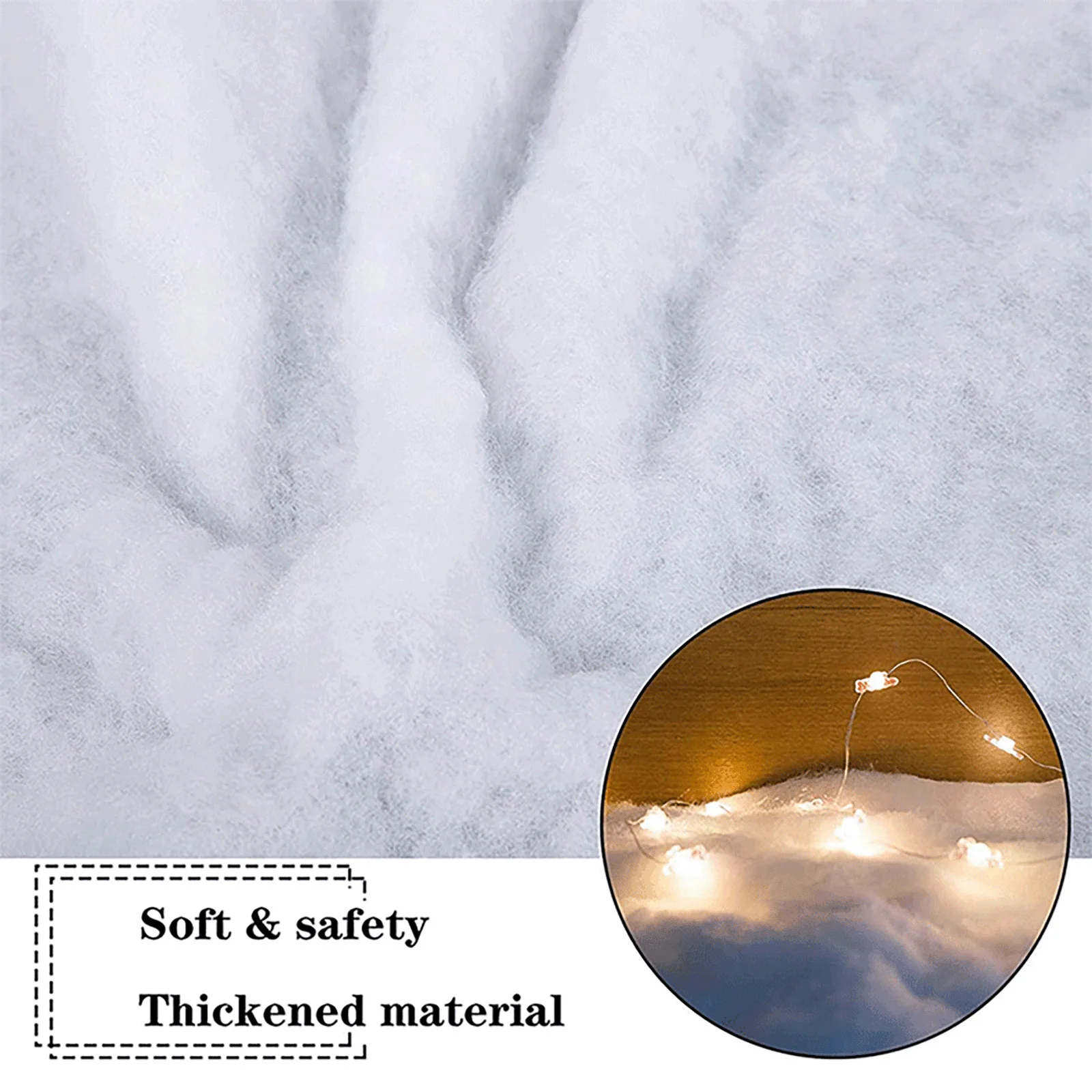 Realistic Artificial Snow Blanket Unkempt and Soft Perfectly Mimics Real Snow Enhancing For Christmas Festive Ambiance