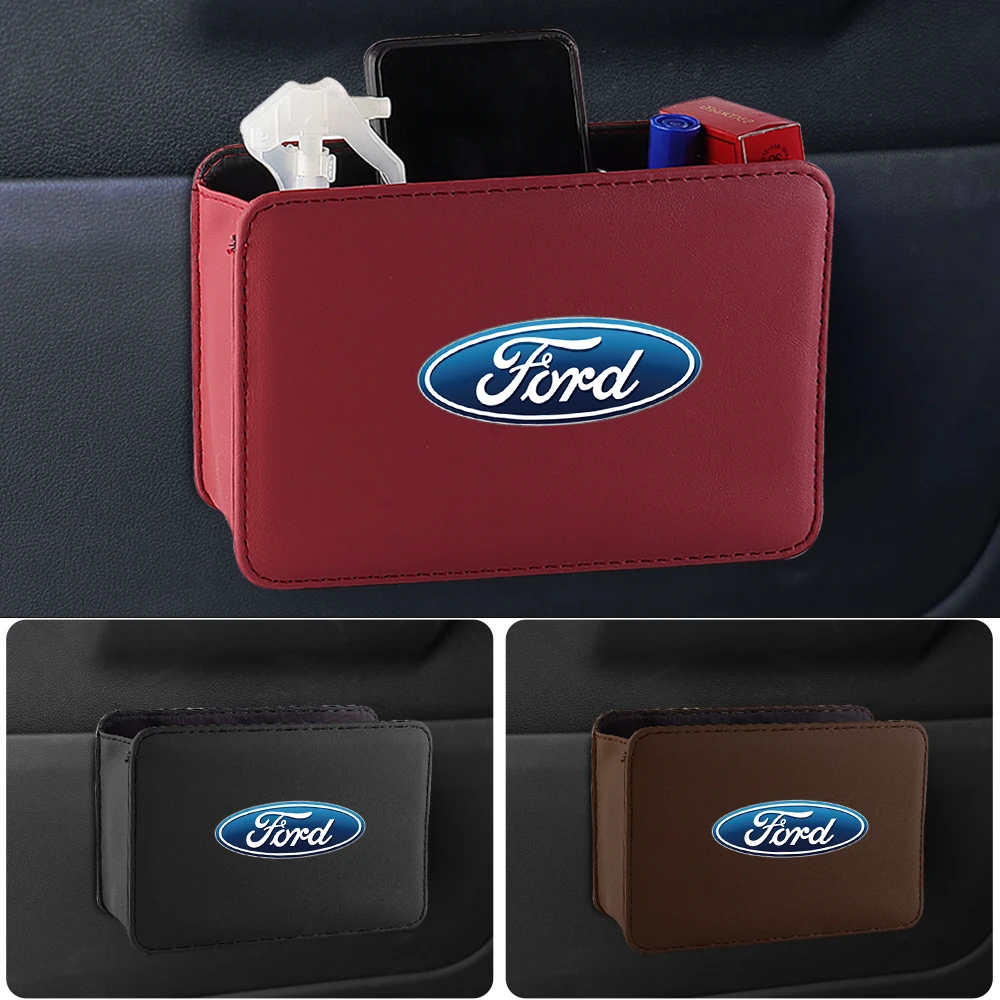 Car Front Rear Door Storage Box Seat Back Trash Bag Auto Accessories For Ford Focus mk2 3 Mustang Ranger Fusion Mondeo mk4 Kuga