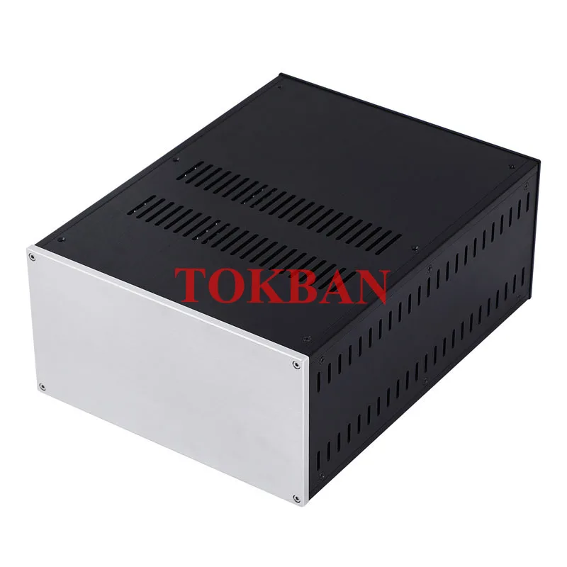 Tokban Audio CJ180 285*150*370mm All Aluminium Power Amplifier Chassis Enclosure DIY Power Supply Case Shell