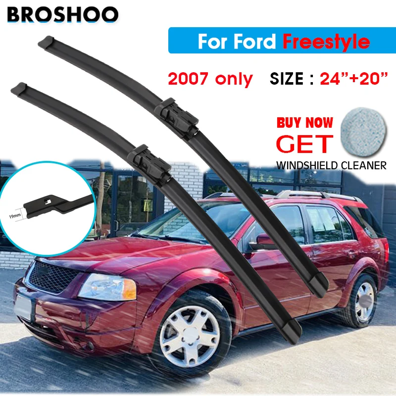 

Car Wiper Blade For Ford Freestyle 24"+20" 2007 Only Auto Windscreen Windshield Wiper Blade Window Fit Push Button Arm