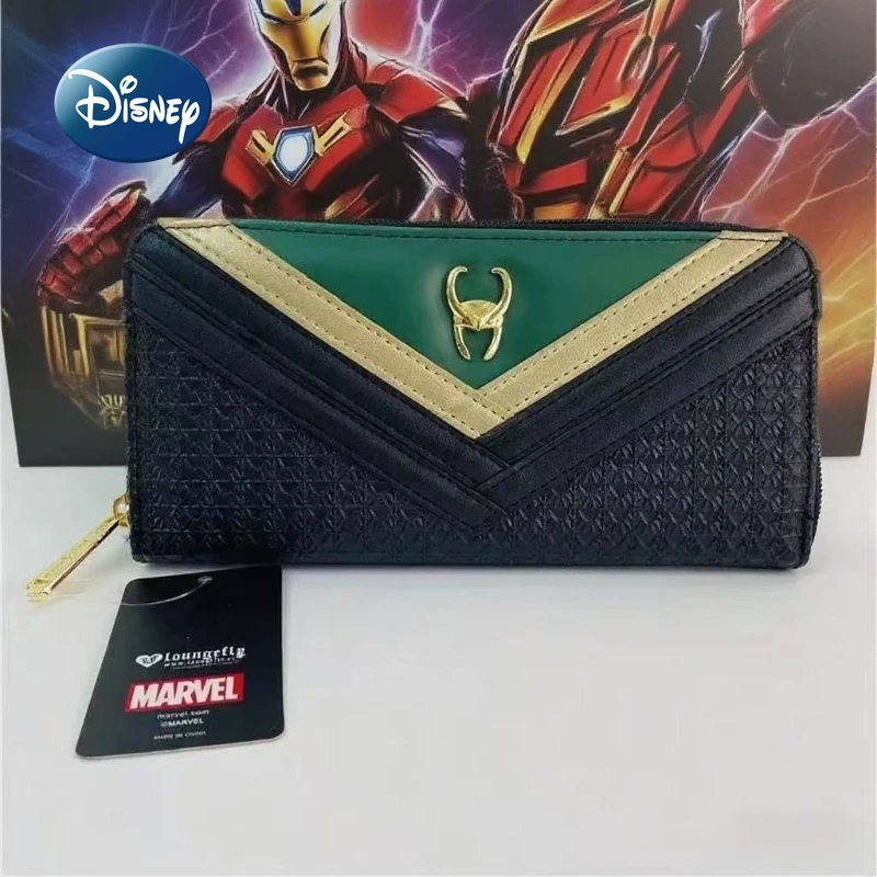 

Disney Marvel Avengers Loki New Women's Wallet Fashion Men's Clutch Multi-card Slot Large-capacity Men's and Women's Coin Purse