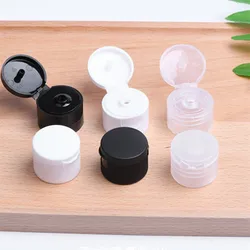 100/400pcs 18R /20R/ 24R/ 28R Plastic Bottle Cap Replacement Flap Cover For Lotion/Toner Bottle Cosmetic Bottle Cap Accessories
