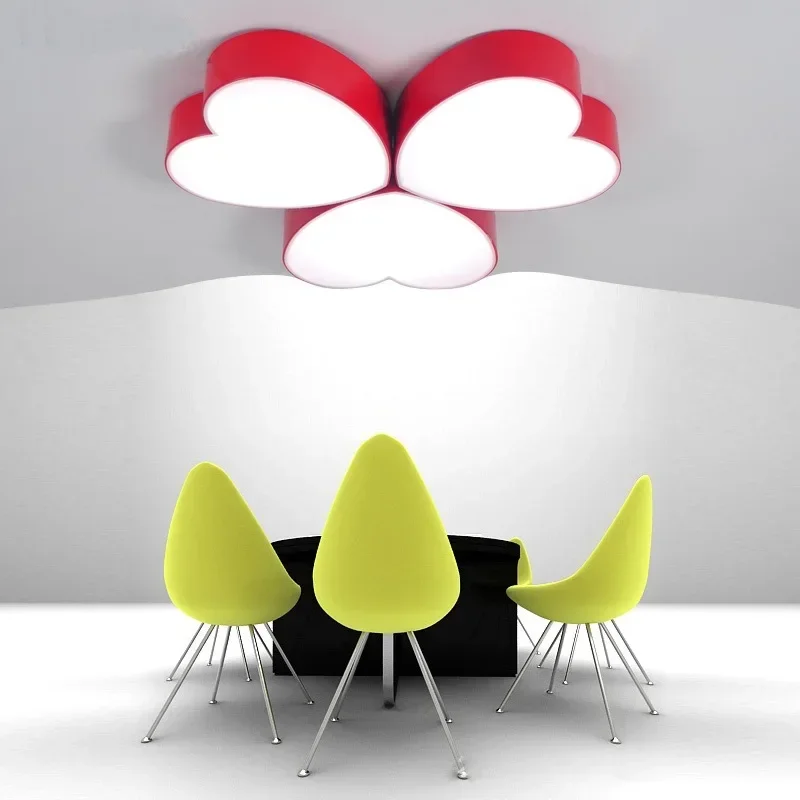 1PC Children heart-shaped LED Ceiling Lights bedroom children's cartoon amusement park kindergarten classroom lighting lamp
