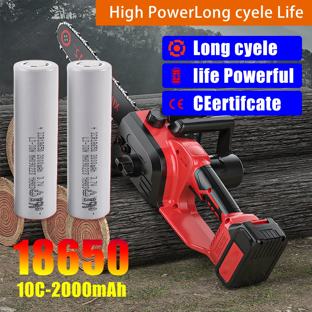 18650 3.7V 2000mAh Lithium-ion Rechargeable Battery Suitable for Strong Light Flashlight Headlamp Mobile Phone/medical Equipment