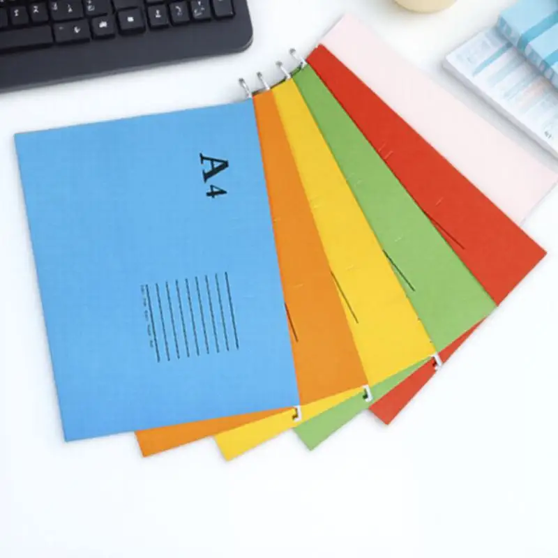 

5Pcs A4 Suspension File Folders Premium Paper Hanging Document Organizer with Label Tabs for Office Supplies Archive Storage