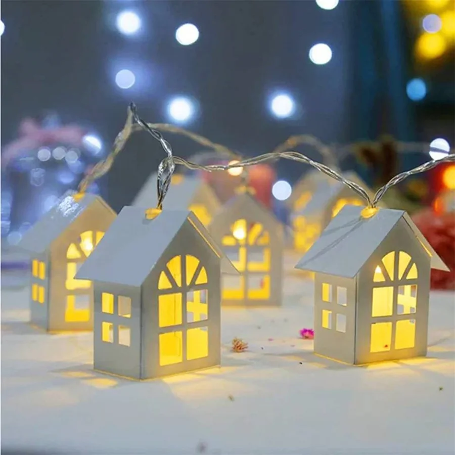 Guirxiété lumineuse dégradée pour la décoration de la maison en bois, guirxiété lumineuse, batterie, fête, mariage, chambre à coucher, nouvel an, Noël, 2024, 662 m, 10