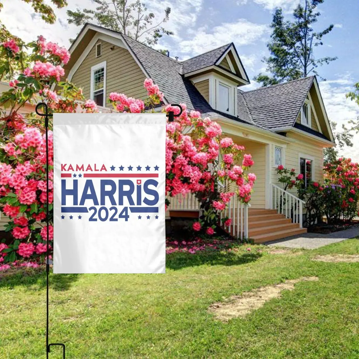 Custom Kamala Harris For President 2024 Garden Flag Vertical Double Sided Yard Flags Outdoor Decoration 12x18 inch