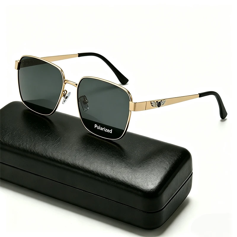 Fashion Square Polarized Sunglasses for Men Women Classic Vi