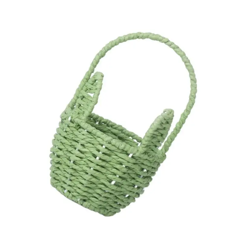 

E8BD Elegant Handwoven Cartoon Ear Storage Solution for Neat Spaces Suitable for Various Home Decors
