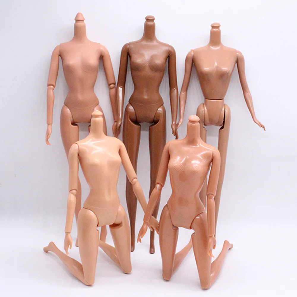 30cm African Doll Nude Body 5/11/13/20 Joints Black Skin Fashion Doll Body Black Skin Children Cute Girl Toy Gift