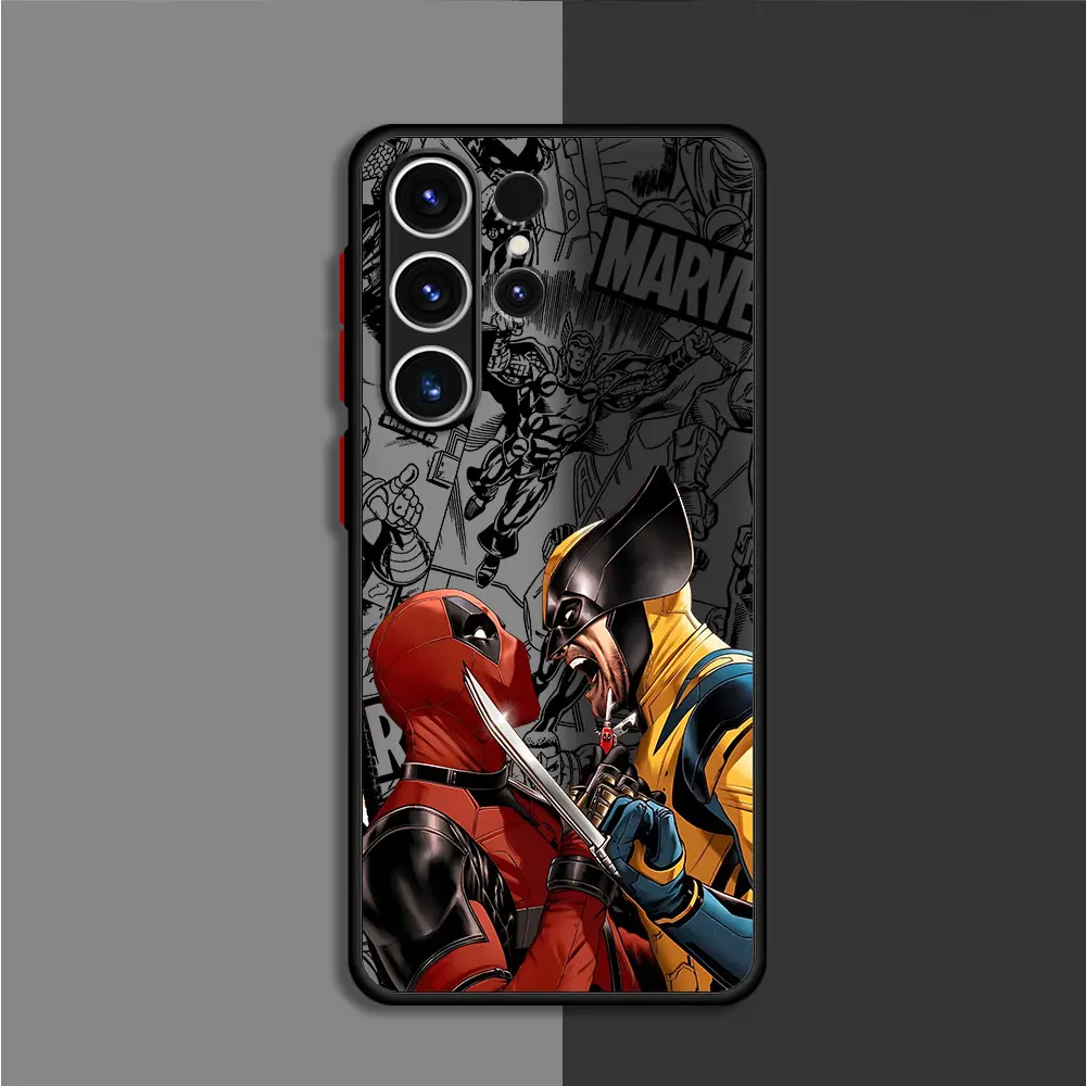 Marvel Deadpool Wolverine Comics Phone Case for Samsung Galaxy A53 A52 5G A73 A23 A24 A13 A14 A33 A72 A22 A54 A34 Soft Cover