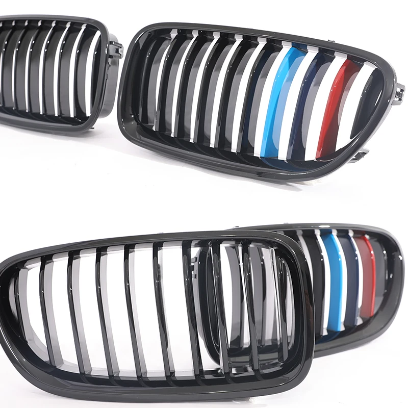 Kidney Single Line Grille Gloss Matte Black M Color Performance Grill For BMW 5 Series F10 F11 2010-2017 520i 528i 530i 540i