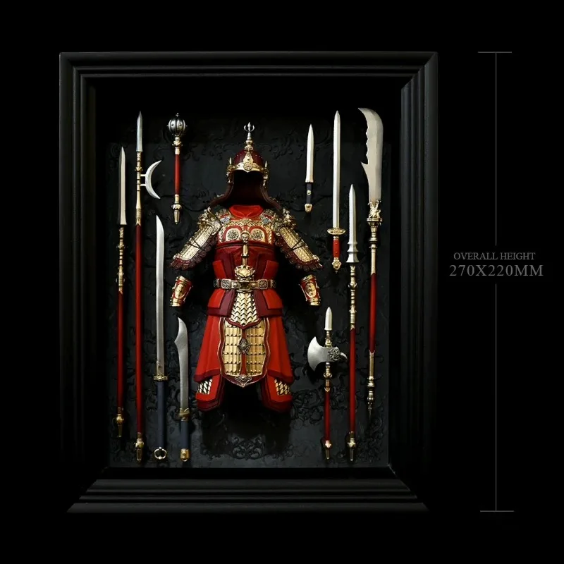 Long Fei Rabbit Dance, Tabletop Ornament Resin Ornament, General Tang and Song Armor Photo Frame