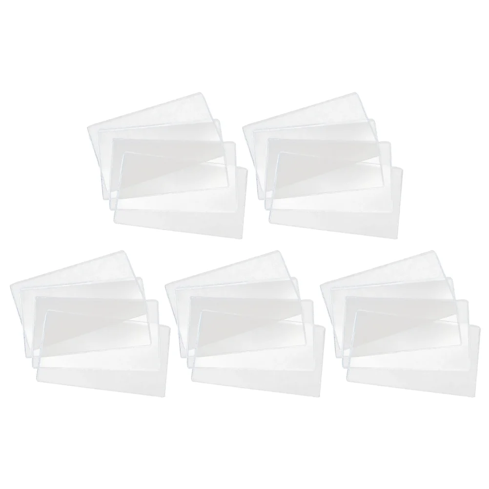 

20 Pcs Paper Money Bag Clear Protective Holders Card Sleeves Banknotes Currency Collection Pvc