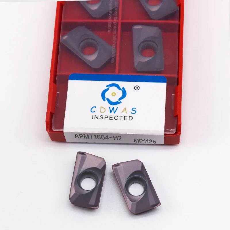 

10PCS APMT1604 H2 MP1125 CNC Carbide Inserts milling cutter process stainless steel double-sided fast feed APMT 1604