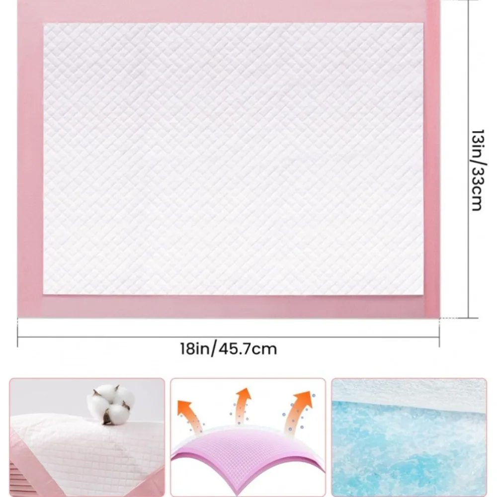 100/50/30/20/10Pcs Pet Toilet Training Pad Disposable Urine Pad, Pet Urine Pad Absorbent, Universal for Cats and Dogs Quick-Dry view 5