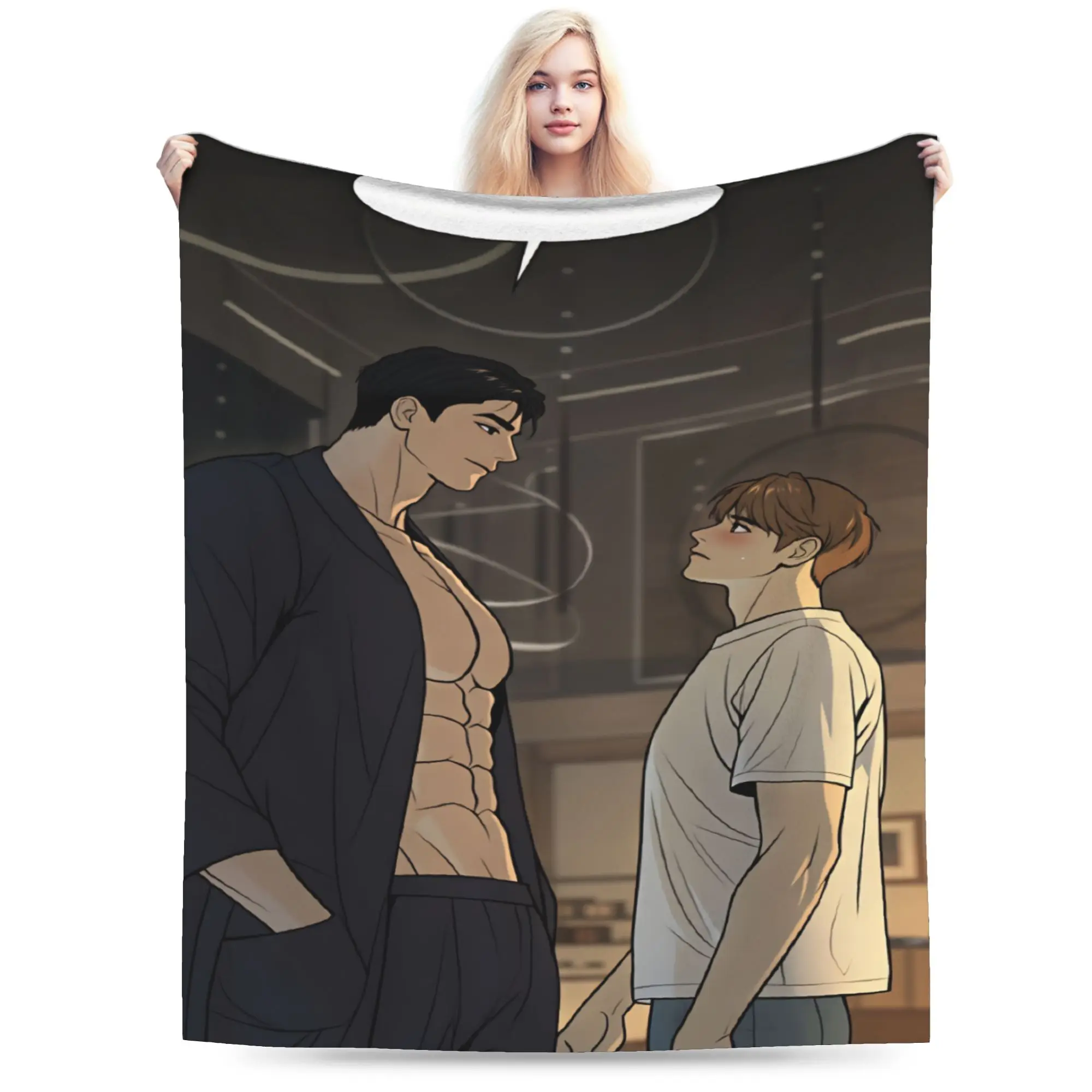 Bl Manhwa Jinx Joo Jaekyung   Blanket Quality Warm Soft  Throw Blanket Winter Girls Boys Couch Chair Fluffy Bedspread