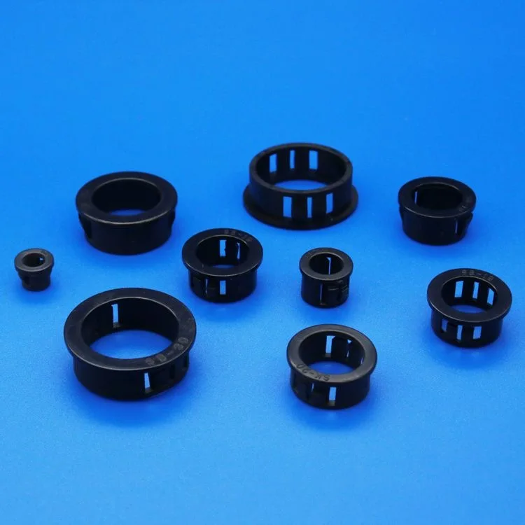 8-100mm Nylon Plastic Black SB-8/10/11/12-100Round Snap-on Wire Grommets Gasket Clamp Cable Hole Protector Protection Plug Seal