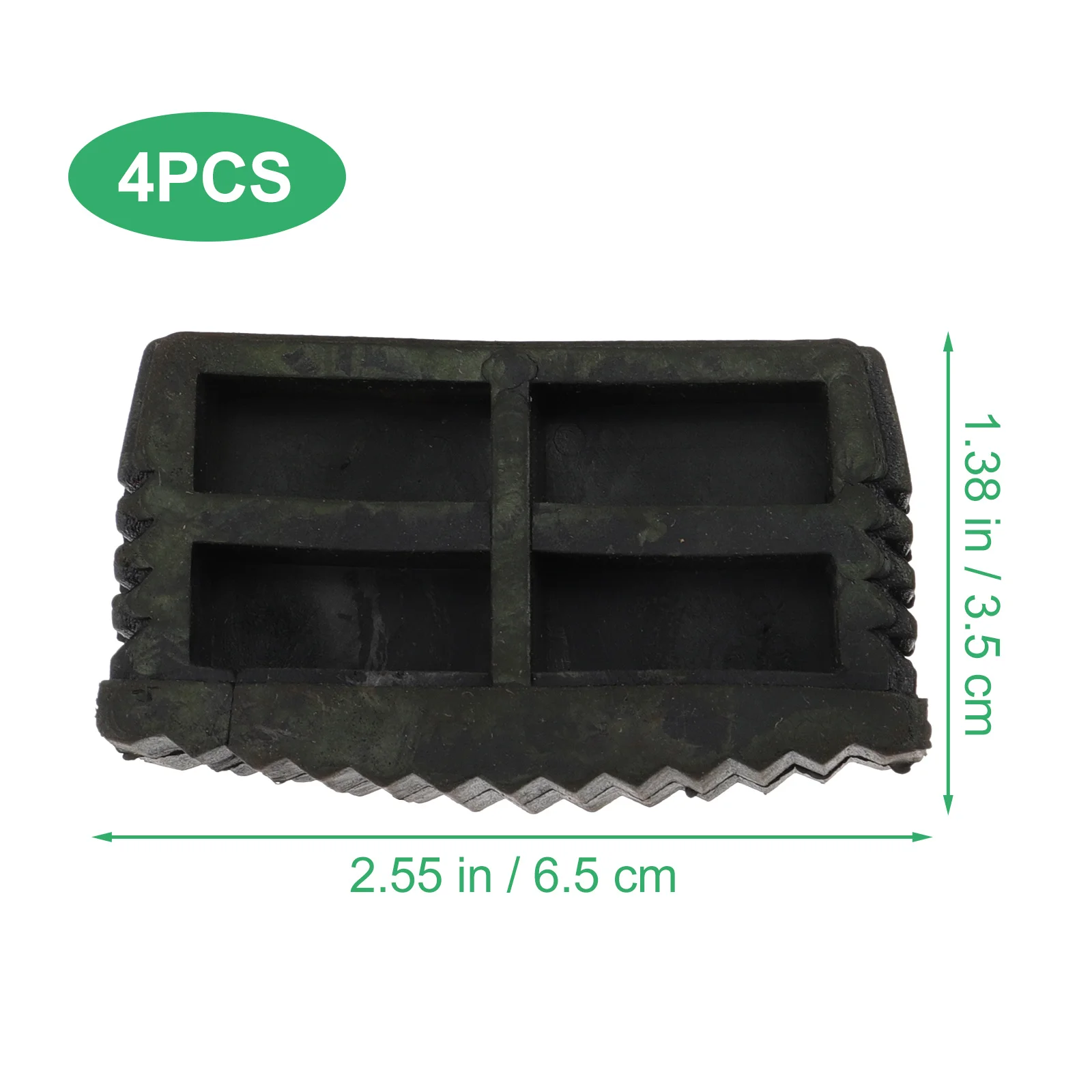 4Pcs Folding Ladder Feet Protector Rubber Non-Slip Pads for Floor Protection Noise Reduction and Ladder Stability