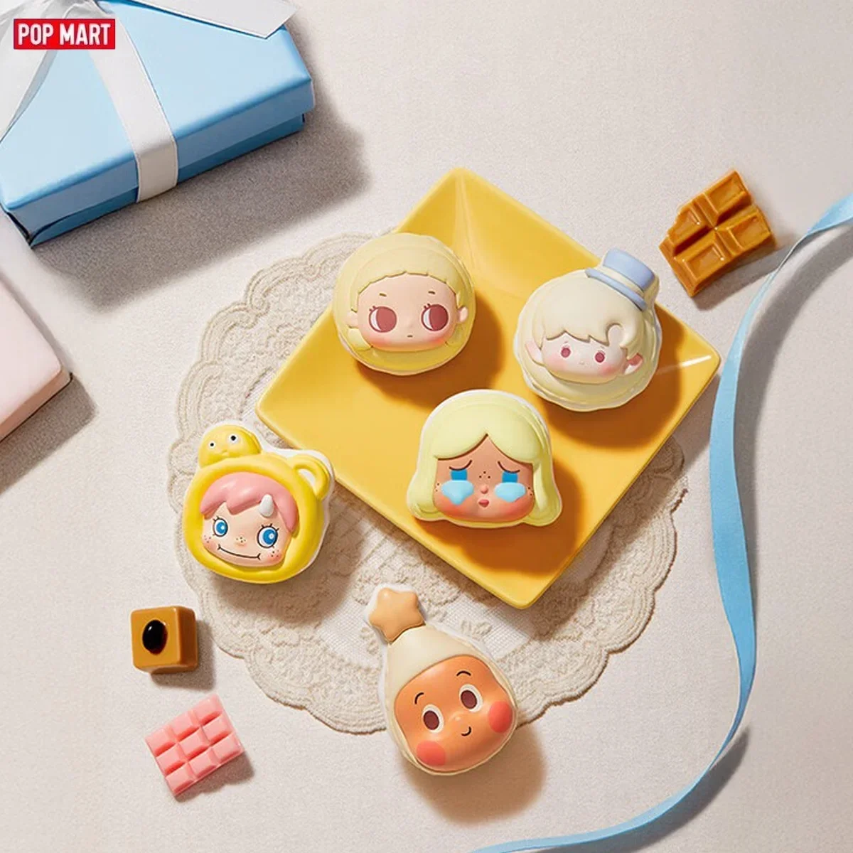 

Милые гранулы с пузырьками, макароны, десертная серия, кукольная коробка, милые аксессуары для мини-кукол, кукольная коробка, модные игрушки POP MART