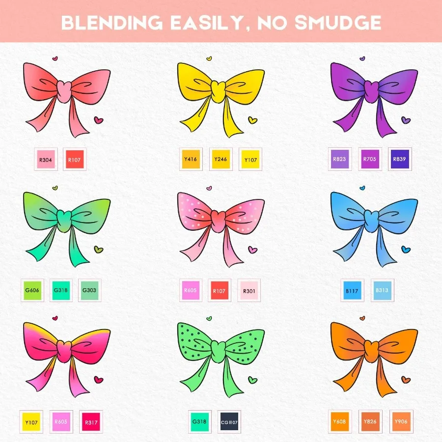 كاليارت 41 لونًا علامات فنية ذات طرف مزدوج علامات كحولية دائمة أقلام رسم ملونة أقلام تحديد مع Cas #6