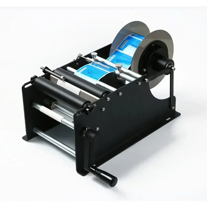 

NEW Manual round Bottle Labeling Machine with Metal Handle Easy-to-Use Applicator for Packaging - round Bottle Labeler