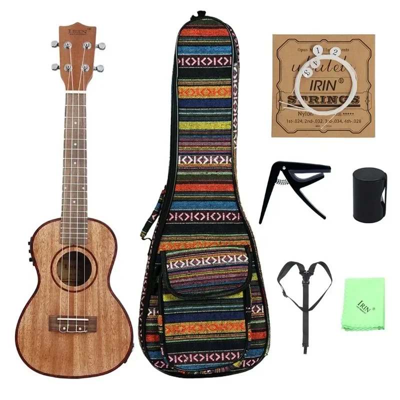 

IRIN24 Inch EQ Yukrili Full Sabli Electric Box Ukrili Ukulele 4 String Piano Small Guitar Wholesale Electric