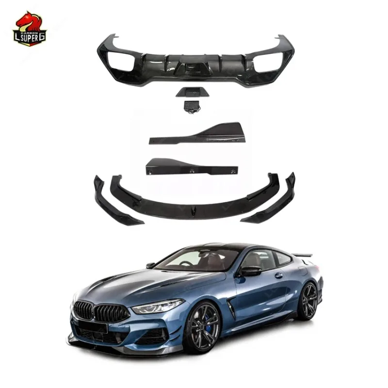 

Carbon Fiber AC Style For BMW 8 Series BMW MT With Front Lip Rear Diffuser Side Skirts Upgrade Bodykit