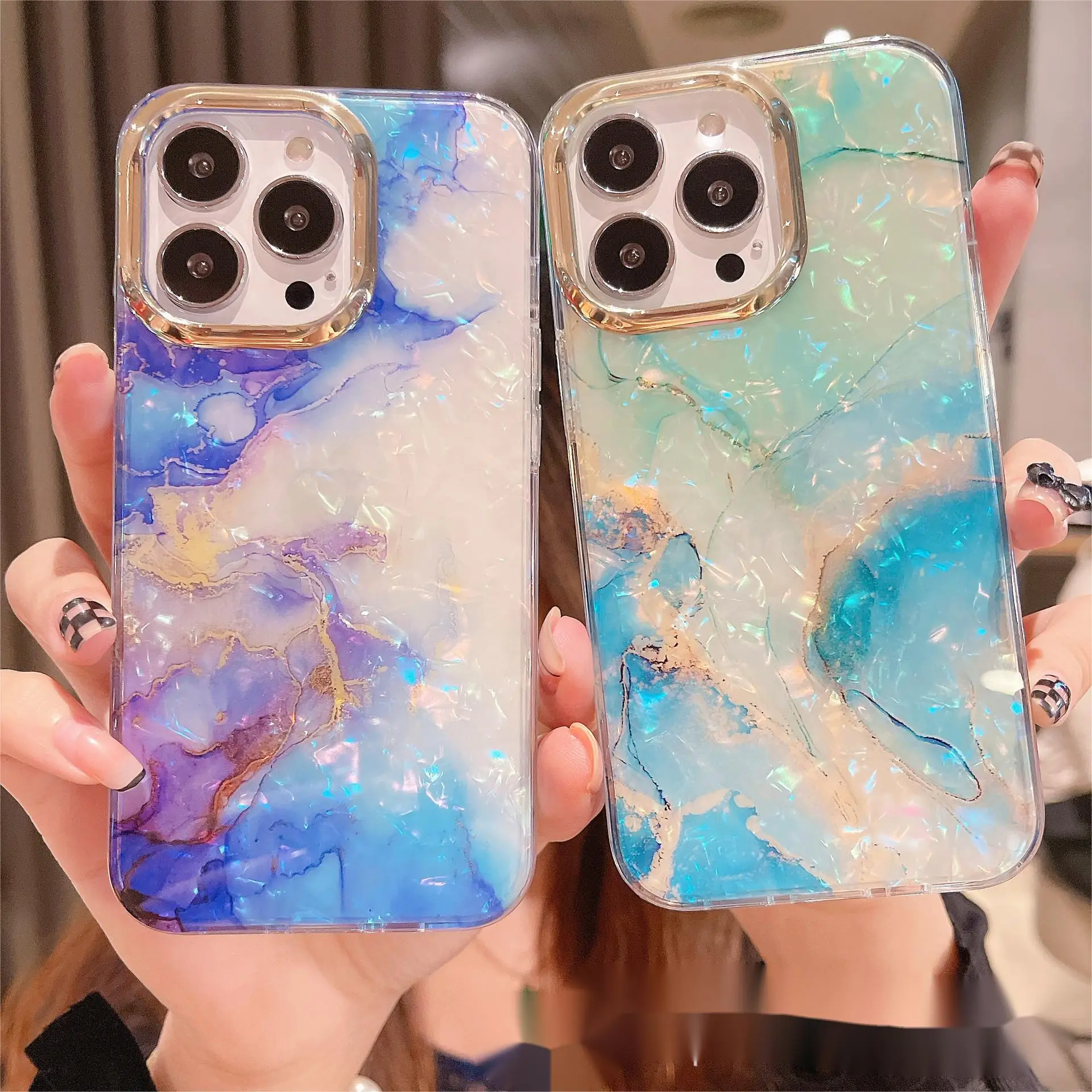 

Colorful Glass Suitable for iPhone 15 Promax Phone Case New 1614Plus Lens Full Package 13 Advanced Tempered Glass