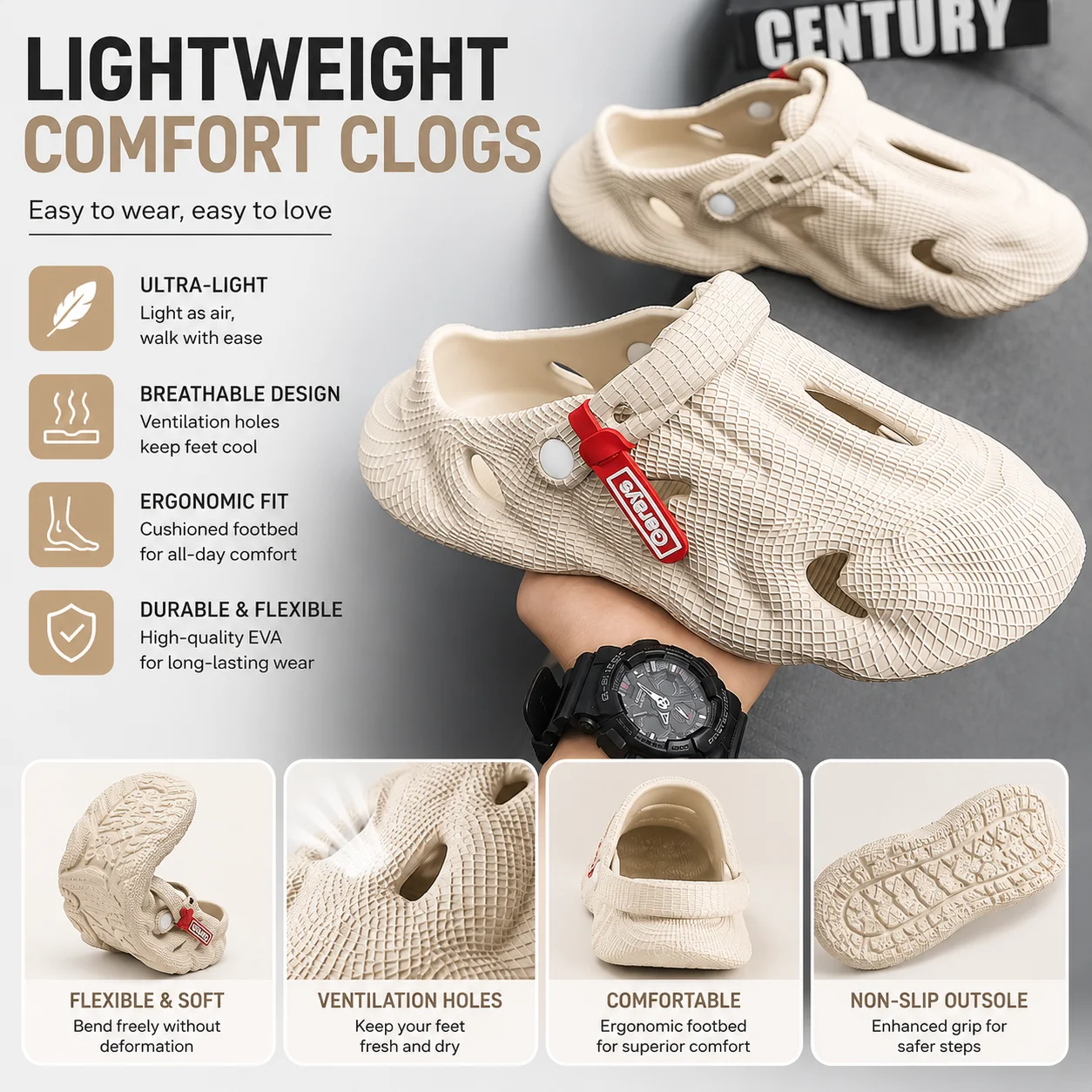 Baotou Slippers for Men and Women 2026 New Summer Outdoor Wear Non-Slip Anti-Odor Sports Beach Dual-Use Sandals and Slippers