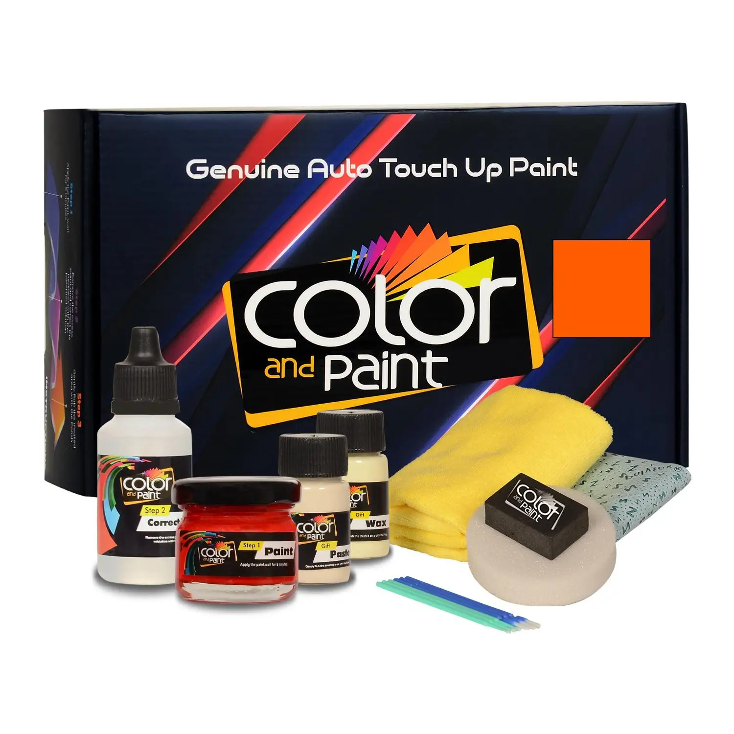 Color and Paint compatible with Tata Automotive Touch Up Paint - GOLDEN YELLOW - 152 - Basic Care