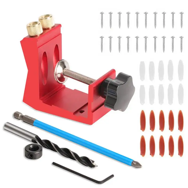 Inclinado Buraco Jig para Carpintaria, Broca Guia Joint, Ferramentas para Carpintaria, Ângulo preciso, Carpintaria Locator, Guias para Madeira, 15 Graus