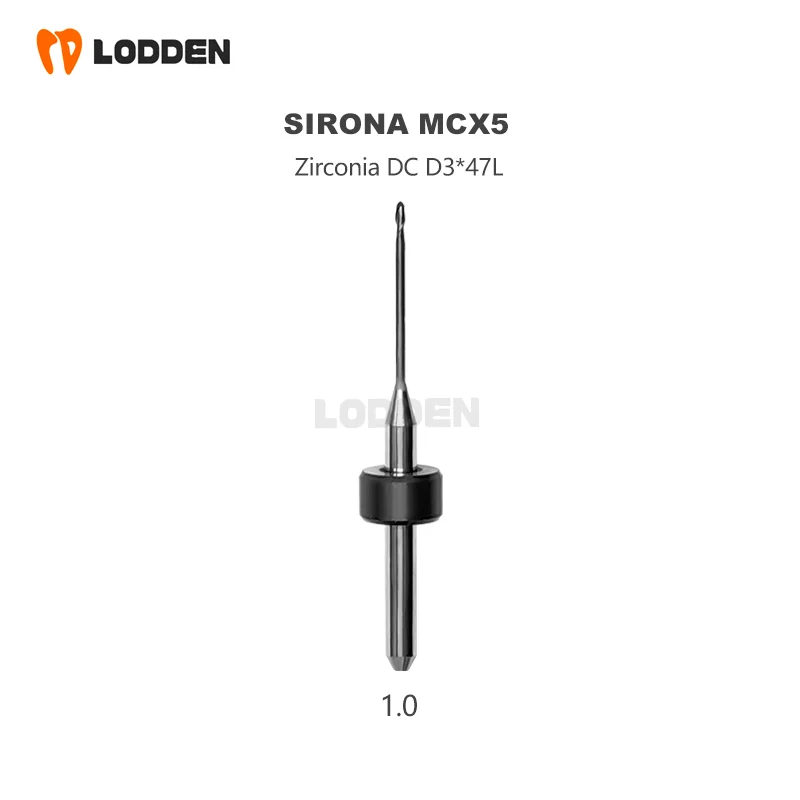 Sirona MCX5 Dental Milling Burs Grinding Lithium Disilicate PMMA Zirconia D3 Shank NC Coating 47mm length Dental Grinding Tool