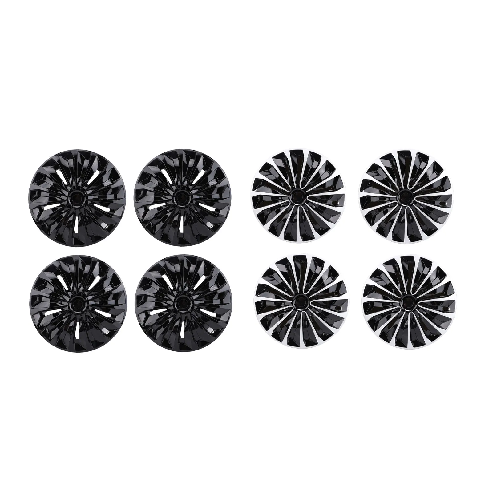 

4 Pcs 15in Car Hubcaps Full Protection Stylish Look Universal Fit Snap On R15 Wheel Rim Cover Replacement Auto Accessories