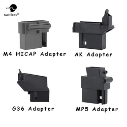 M4 mid-cap magazine adaptador para caça e paintball tiro acessórios do jogo, velocidade bb, conversor de armazenamento de carga, m4, mp5