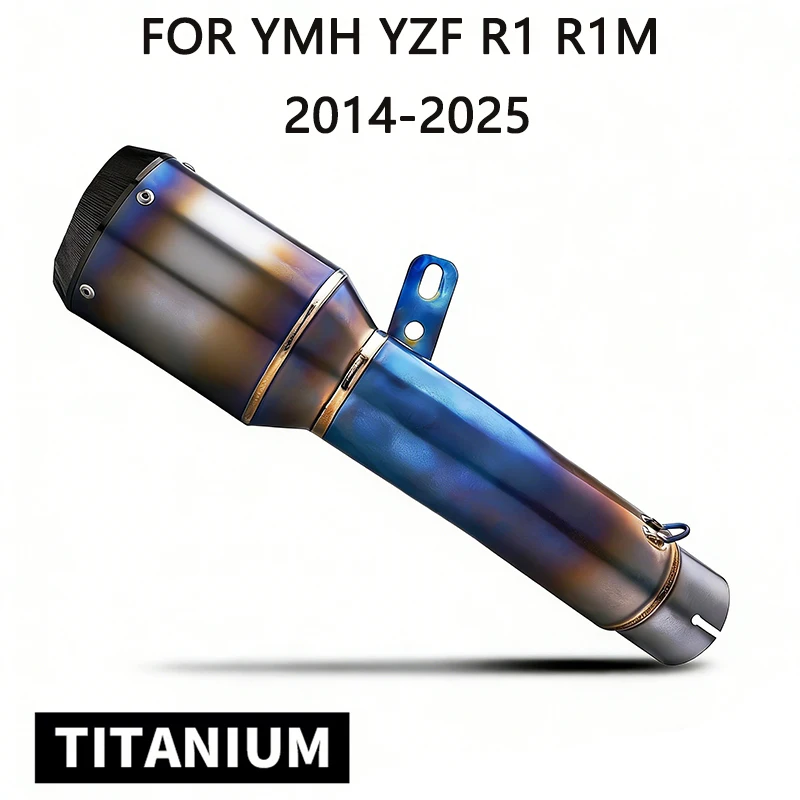 Slip-On Auspuffanlage aus Volltitan für YZF R1/R1M 2025- Hochleistungs-Motorrad-Auspuffanlage aus Legierung mit Ti. Auspuff für YZF-R1