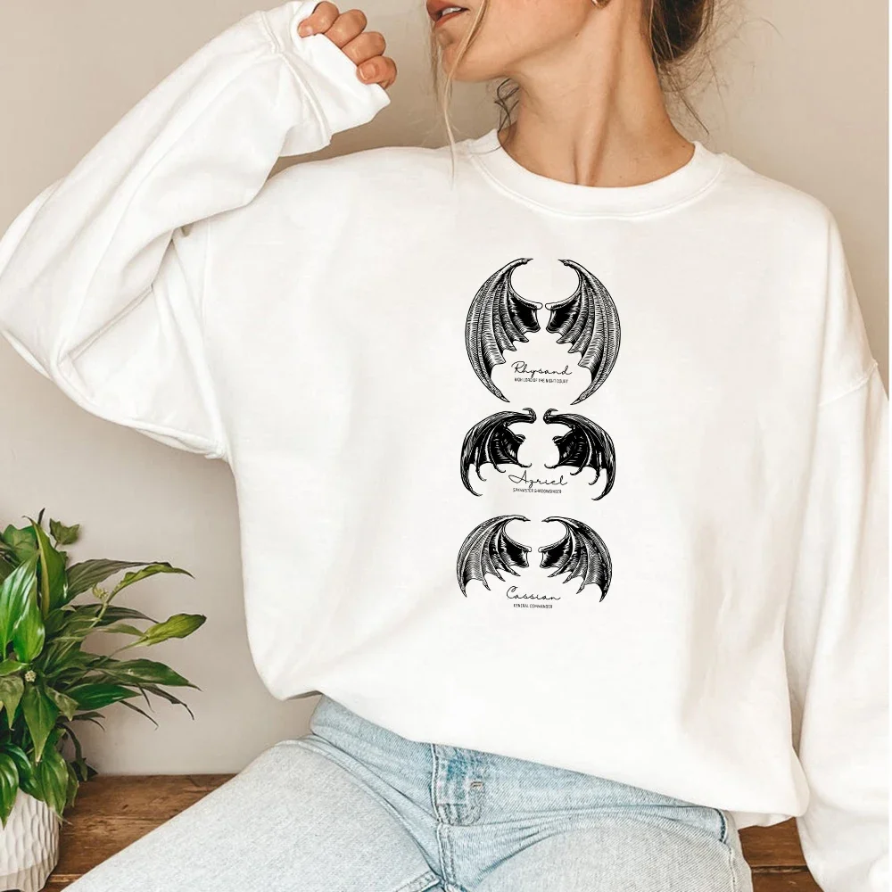 ACOTAR Bat Boys Sweatshirt Illyrians of Night Court Shirt A Court of Thorn and Roses Court Tees Bookish Gift Unisex Sweatshirt